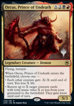 Orcus, Prince of Undeath (Promo Pack) [Dungeons & Dragons: Adventures in the Forgotten Realms Promos] | Shuffle n Cut Hobbies & Games