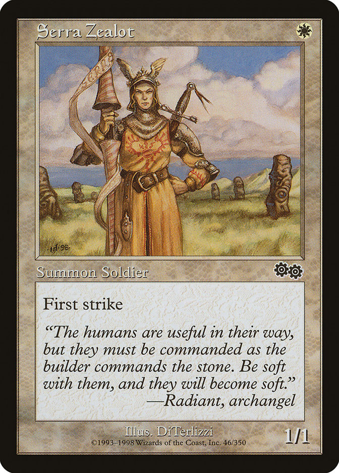 Serra Zealot [Urza's Saga] | Shuffle n Cut Hobbies & Games