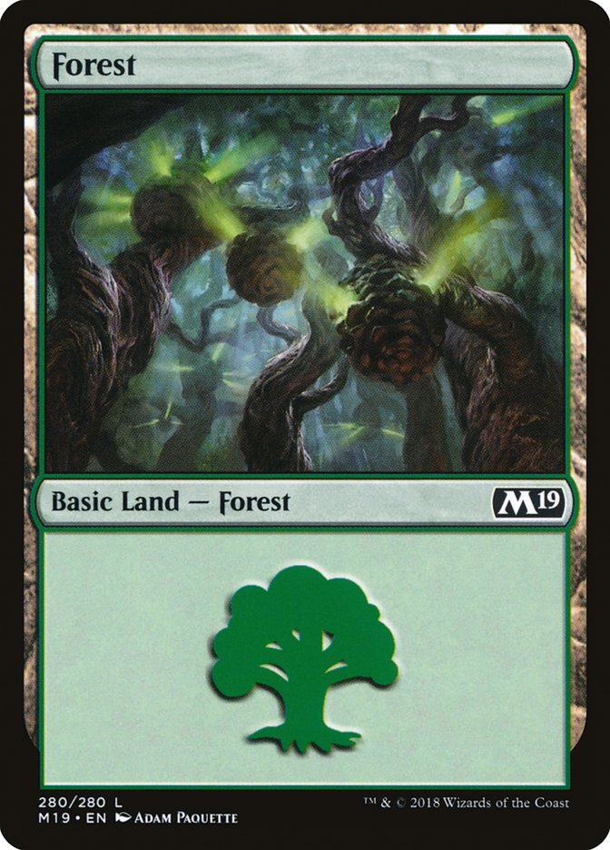 Forest (280) [Core Set 2019] | Shuffle n Cut Hobbies & Games