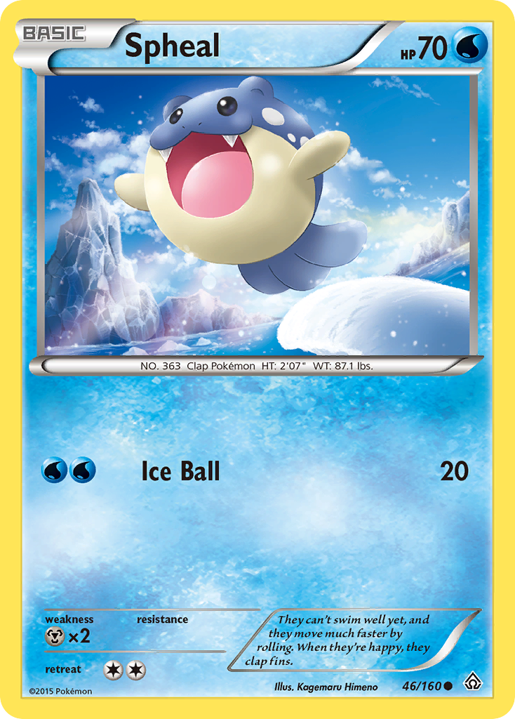 Spheal (46/160) [XY: Primal Clash] | Shuffle n Cut Hobbies & Games