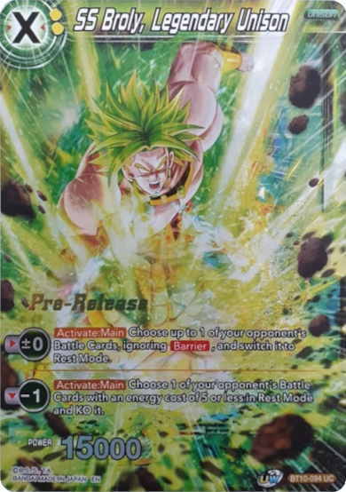 SS Broly, Legendary Unison (BT10-094) [Rise of the Unison Warrior Prerelease Promos] | Shuffle n Cut Hobbies & Games