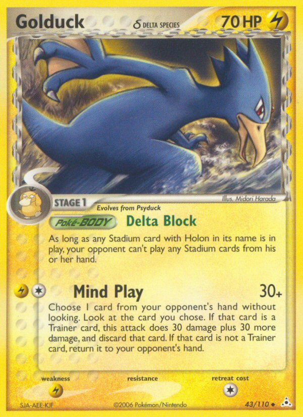 Golduck (43/110) (Delta Species) [EX: Holon Phantoms] | Shuffle n Cut Hobbies & Games