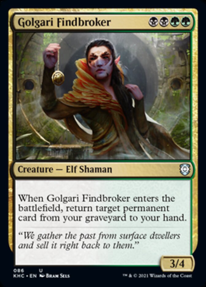 Golgari Findbroker [Kaldheim Commander] | Shuffle n Cut Hobbies & Games