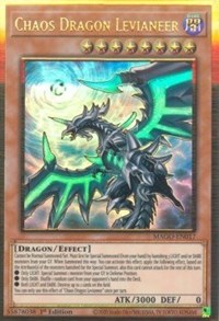 Chaos Dragon Levianeer (Alternate Art) [MAGO-EN017] Gold Rare | Shuffle n Cut Hobbies & Games