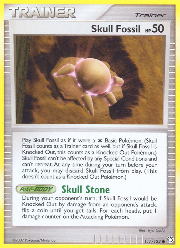 Skull Fossil (117/123) [Diamond & Pearl: Mysterious Treasures] | Shuffle n Cut Hobbies & Games