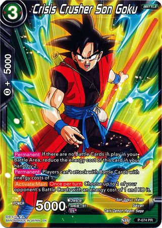 Crisis Crusher Son Goku (Alternate Art) [P-074] | Shuffle n Cut Hobbies & Games