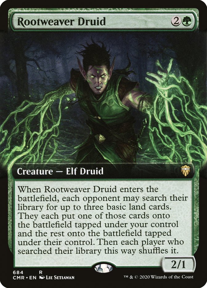 Rootweaver Druid (Extended Art) [Commander Legends] | Shuffle n Cut Hobbies & Games