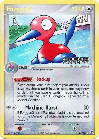 Porygon2 (25/113) (Stamped) [EX: Delta Species] | Shuffle n Cut Hobbies & Games