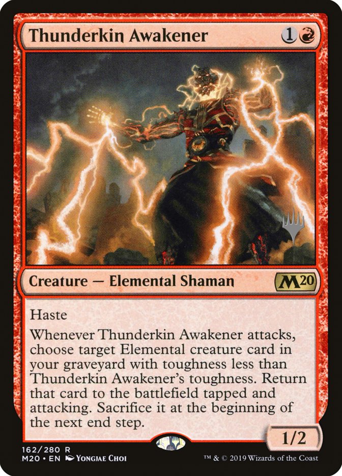 Thunderkin Awakener (Promo Pack) [Core Set 2020 Promos] | Shuffle n Cut Hobbies & Games