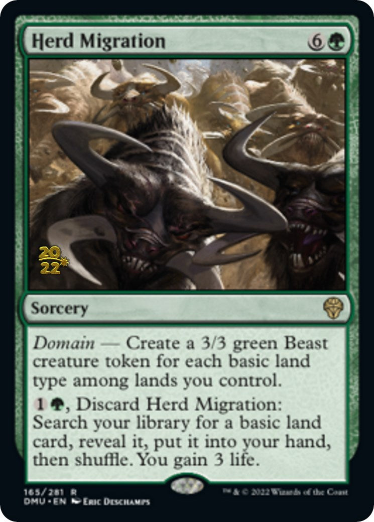 Herd Migration [Dominaria United Prerelease Promos] | Shuffle n Cut Hobbies & Games