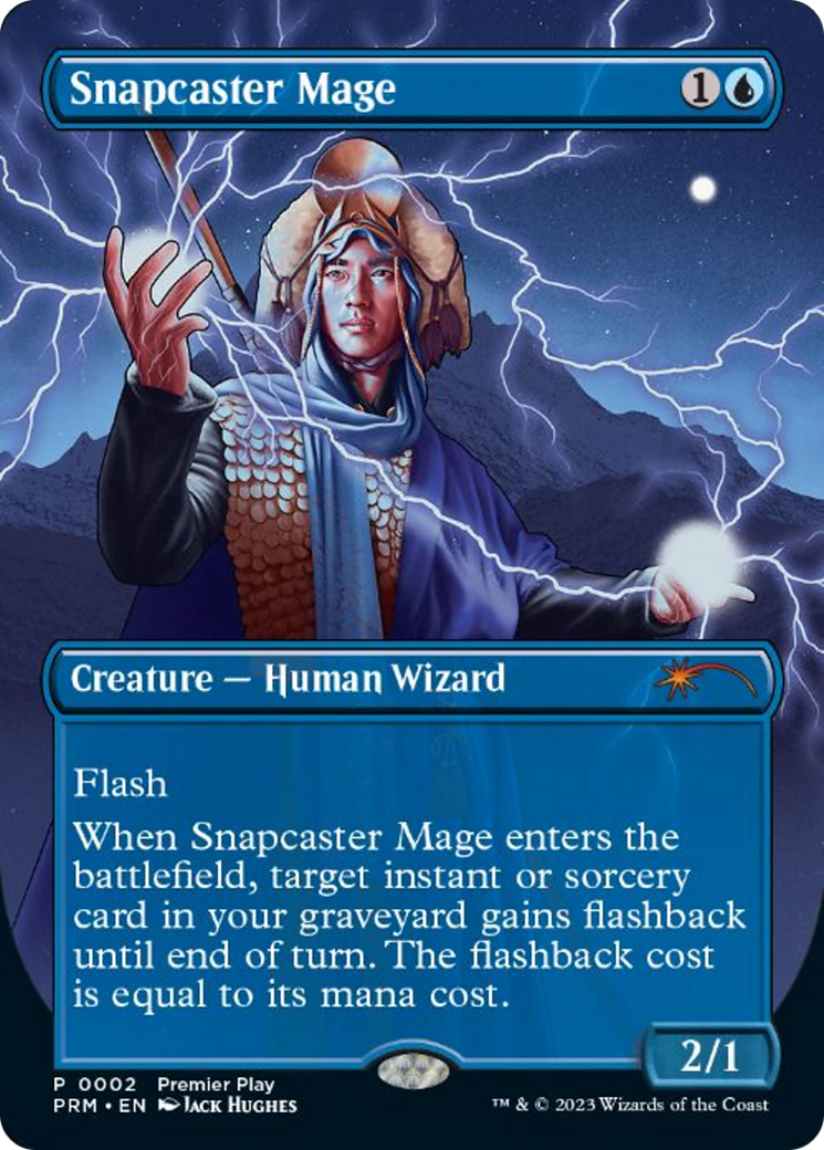 Snapcaster Mage (Borderless Alternate Art) [Regional Championship Qualifiers 2023] | Shuffle n Cut Hobbies & Games