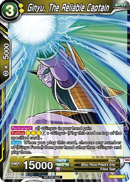 Ginyu, The Reliable Captain (P-019) [Promotion Cards] | Shuffle n Cut Hobbies & Games