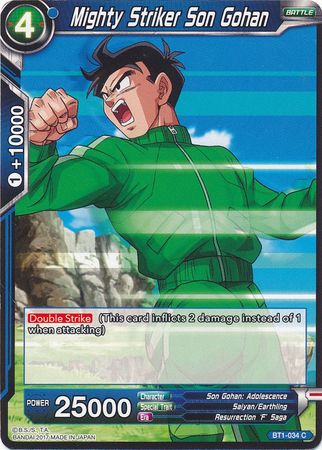 Mighty Striker Son Gohan [BT1-034] | Shuffle n Cut Hobbies & Games