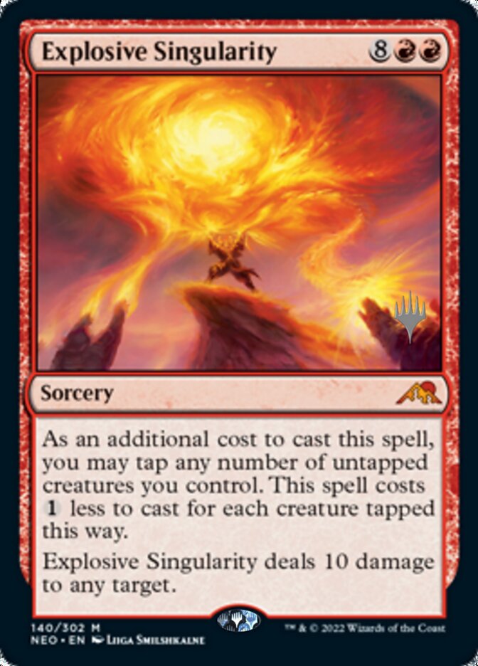 Explosive Singularity (Promo Pack) [Kamigawa: Neon Dynasty Promos] | Shuffle n Cut Hobbies & Games