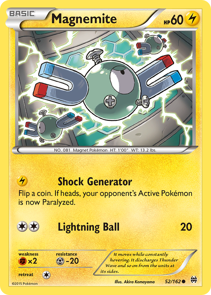 Magnemite (52/162) [XY: BREAKthrough] | Shuffle n Cut Hobbies & Games