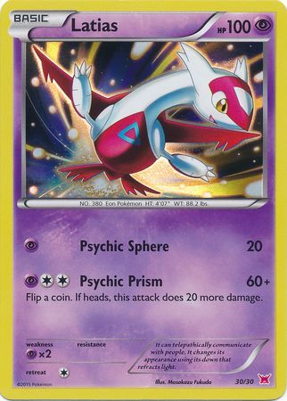 Latias (30/30) [XY: Trainer Kit 2 - Latias] | Shuffle n Cut Hobbies & Games