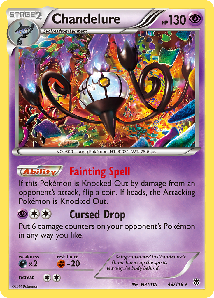 Chandelure (43/119) [XY: Phantom Forces] | Shuffle n Cut Hobbies & Games