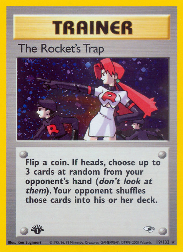 The Rocket's Trap (19/132) [Gym Heroes 1st Edition] | Shuffle n Cut Hobbies & Games