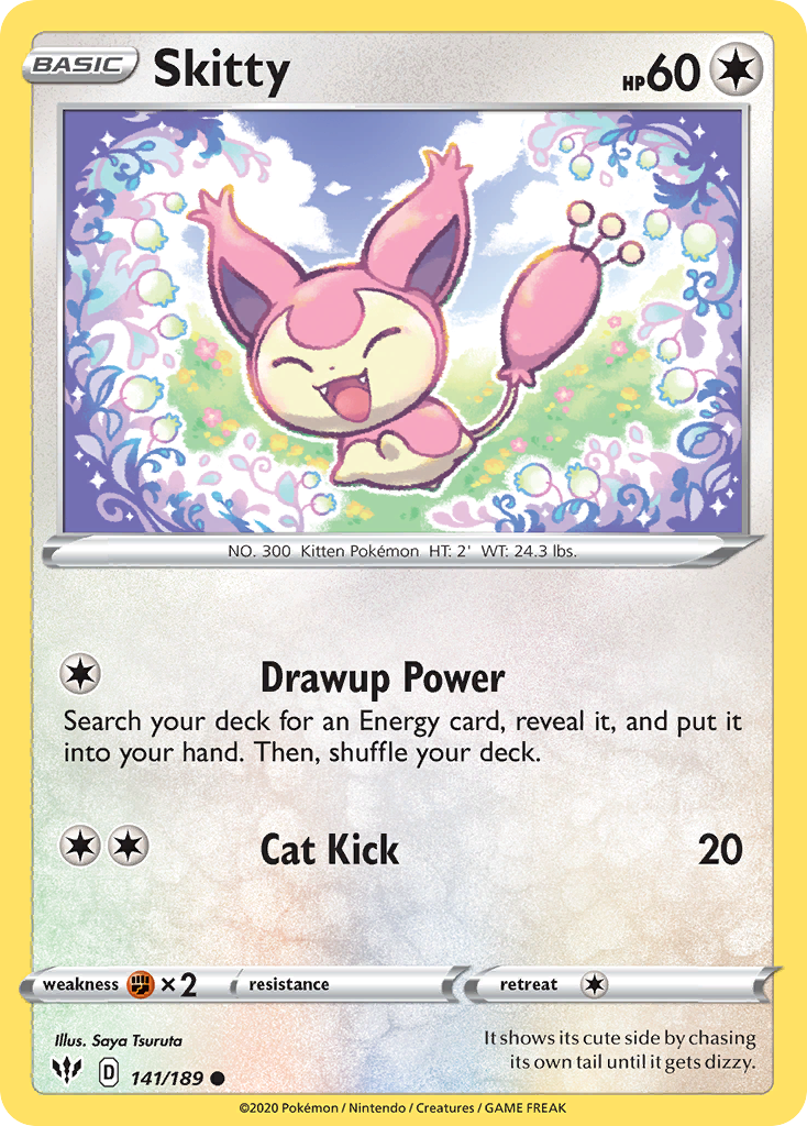 Skitty (141/189) [Sword & Shield: Darkness Ablaze] | Shuffle n Cut Hobbies & Games