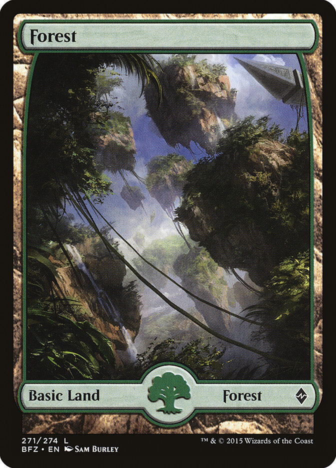 Forest (271) (Full Art) [Battle for Zendikar] | Shuffle n Cut Hobbies & Games