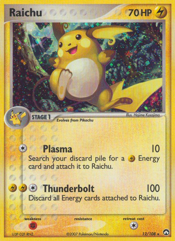 Raichu (12/108) [EX: Power Keepers] | Shuffle n Cut Hobbies & Games