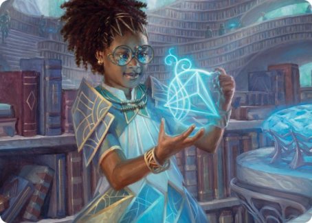 Zimone, Quandrix Prodigy Art Card [Strixhaven: School of Mages Art Series] | Shuffle n Cut Hobbies & Games