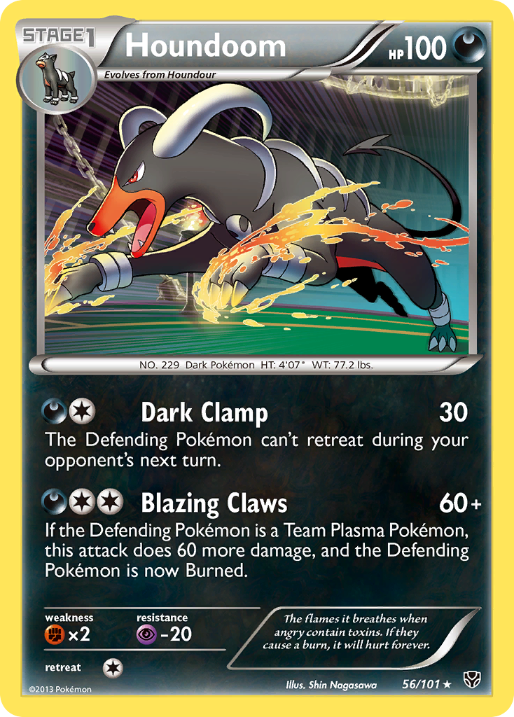 Houndoom (56/101) [Black & White: Plasma Blast] | Shuffle n Cut Hobbies & Games