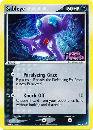 Sableye (31/110) (Stamped) [EX: Holon Phantoms] | Shuffle n Cut Hobbies & Games