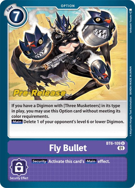 Fly Bullet [BT6-109] [Double Diamond Pre-Release Cards] | Shuffle n Cut Hobbies & Games