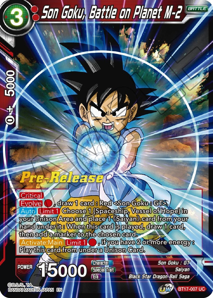 Son Goku, Battle on Planet M-2 (BT17-007) [Ultimate Squad Prerelease Promos] | Shuffle n Cut Hobbies & Games
