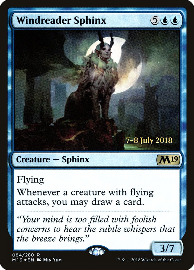 Windreader Sphinx [Core Set 2019 Prerelease Promos] | Shuffle n Cut Hobbies & Games