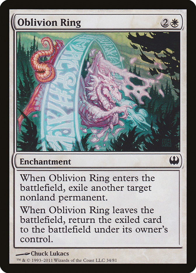 Oblivion Ring [Duel Decks: Knights vs. Dragons] | Shuffle n Cut Hobbies & Games