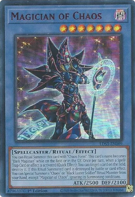 Magician of Chaos (Red) [LDS3-EN089] Ultra Rare | Shuffle n Cut Hobbies & Games