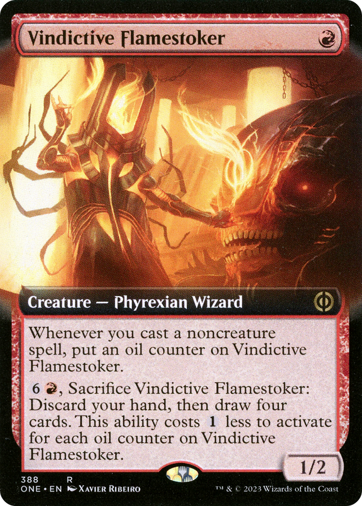 Vindictive Flamestoker (Extended Art) [Phyrexia: All Will Be One] | Shuffle n Cut Hobbies & Games