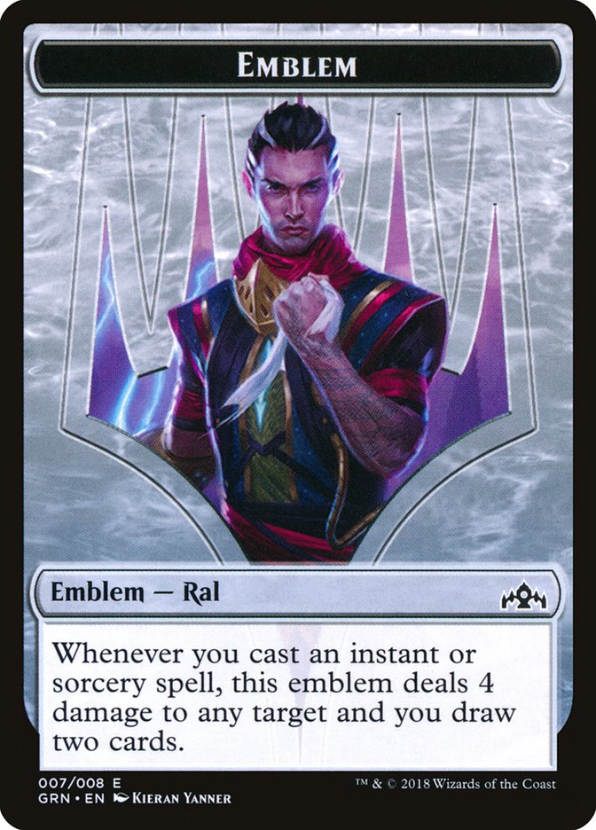 Ral, Izzet Viceroy Emblem [Guilds of Ravnica Tokens] | Shuffle n Cut Hobbies & Games