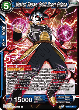 Masked Saiyan, Spirit Boost Enigma (Starter Deck - Darkness Reborn) (SD16-04) [Cross Spirits] | Shuffle n Cut Hobbies & Games