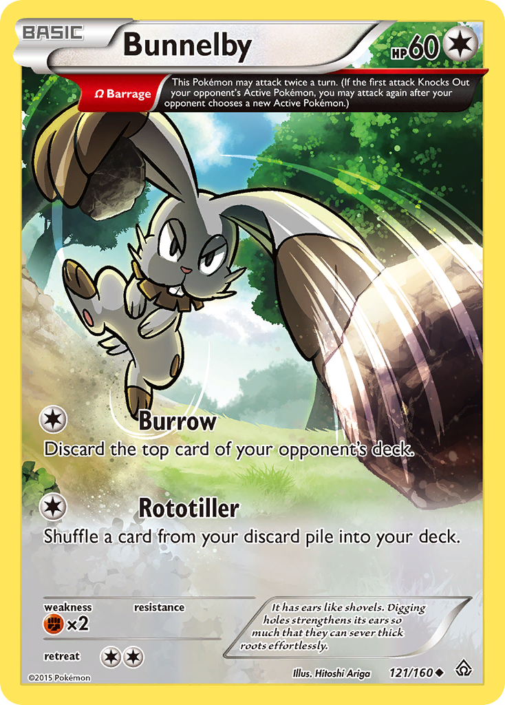 Bunnelby (121/160) [XY: Primal Clash] | Shuffle n Cut Hobbies & Games