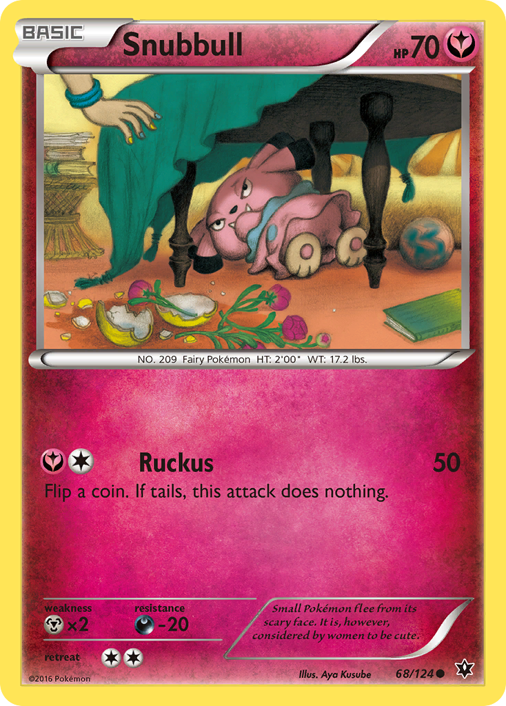 Snubbull (68/124) [XY: Fates Collide] | Shuffle n Cut Hobbies & Games