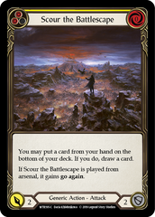 Scour the Battlescape (Yellow) [WTR195-C] Alpha Print Rainbow Foil | Shuffle n Cut Hobbies & Games