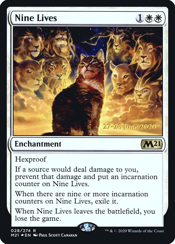 Nine Lives [Core Set 2021 Prerelease Promos] | Shuffle n Cut Hobbies & Games