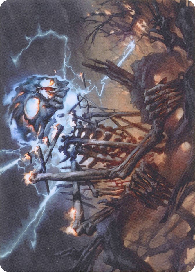 Lightning Skelemental // Lightning Skelemental [Modern Horizons Art Series] | Shuffle n Cut Hobbies & Games