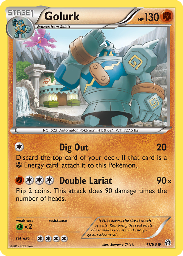 Golurk (41/98) [XY: Ancient Origins] | Shuffle n Cut Hobbies & Games