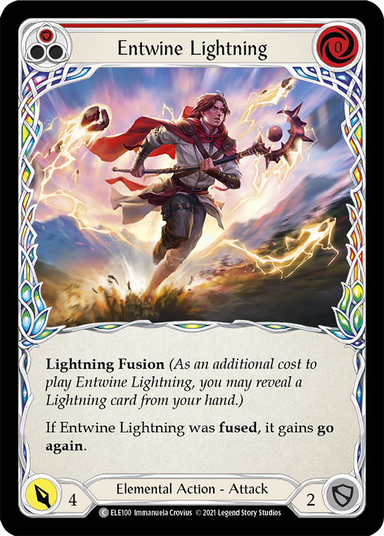 Entwine Lightning (Red) [ELE100] (Tales of Aria)  1st Edition Normal | Shuffle n Cut Hobbies & Games