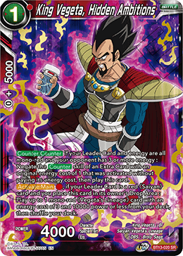 King Vegeta, Hidden Ambitions (Super Rare) [BT13-020] | Shuffle n Cut Hobbies & Games