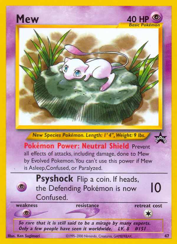 Mew (47) [Wizards of the Coast: Black Star Promos] | Shuffle n Cut Hobbies & Games