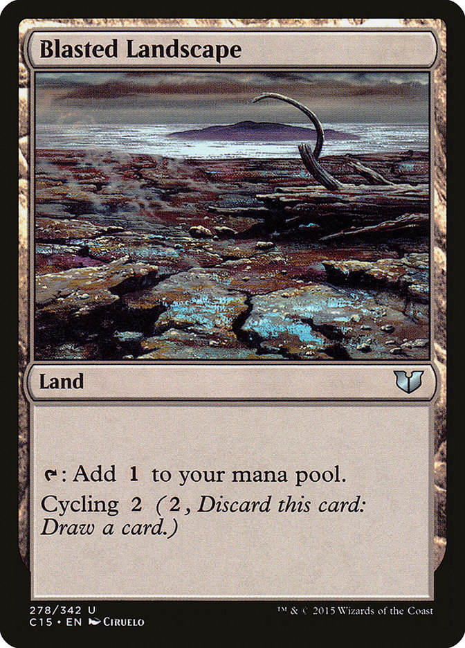 Blasted Landscape [Commander 2015] | Shuffle n Cut Hobbies & Games