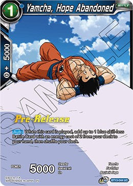 Yamcha, Hope Abandoned (BT13-044) [Supreme Rivalry Prerelease Promos] | Shuffle n Cut Hobbies & Games