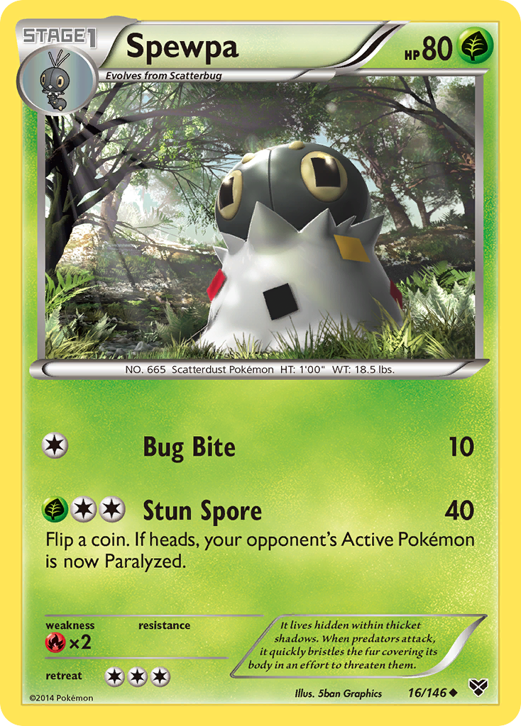 Spewpa (16/146) [XY: Base Set] | Shuffle n Cut Hobbies & Games