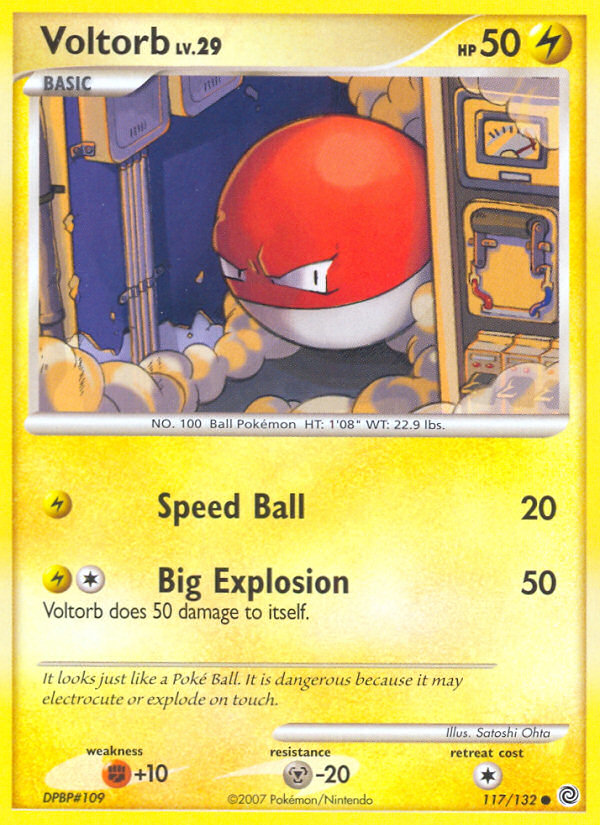 Voltorb (117/132) [Diamond & Pearl: Secret Wonders] | Shuffle n Cut Hobbies & Games