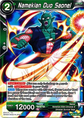 Namekian Duo Saonel [BT4-057] | Shuffle n Cut Hobbies & Games